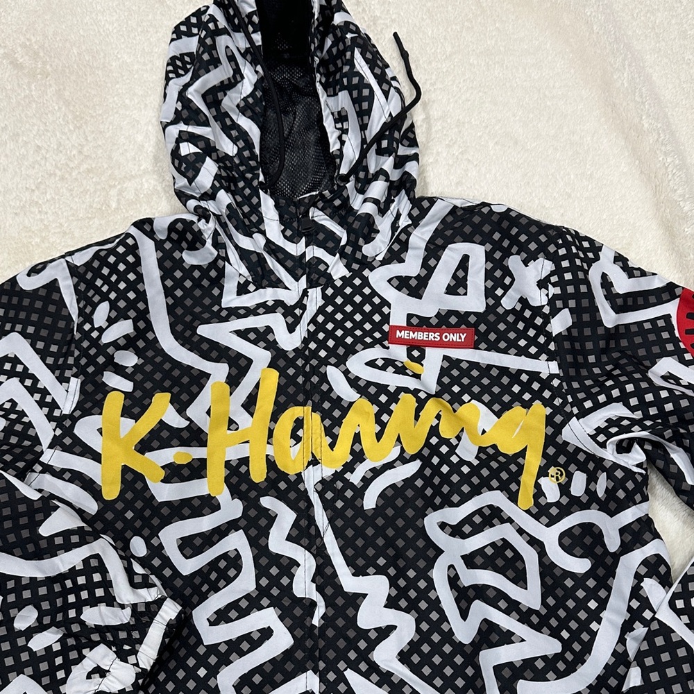 Members Only Graphic Performance Jacket - Black, … - image 2